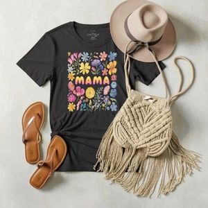 Mama Shirt, Wildflowers Mama Shirt, Gift for Mom, Flower Mama Shirt, Pregnancy G